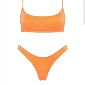 Trinagl orange swimsuit